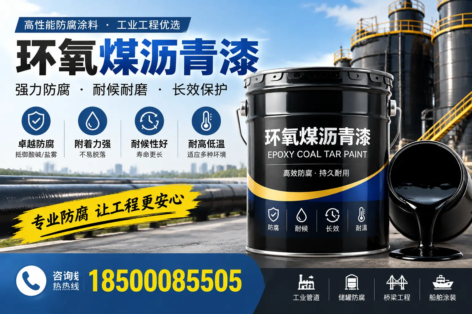 环氧煤沥青漆的施工方法与注意事项，确保在绥化顺利完成